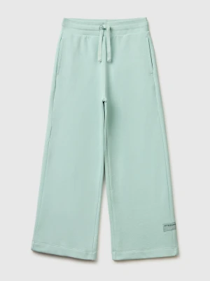 Benetton, Wide-leg Sweatpants, Size: XL, Aqua, Kids United Colors of Benetton