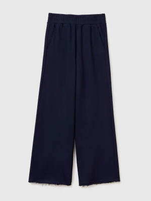 Benetton, Wide-leg Sweatpants, Size: XS, Dark Blue, Women United Colors of Benetton