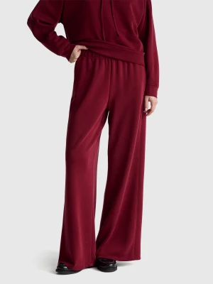 Benetton, Wide Legged Sweatpants, Size: XS, Burgundy, Women United Colors of Benetton