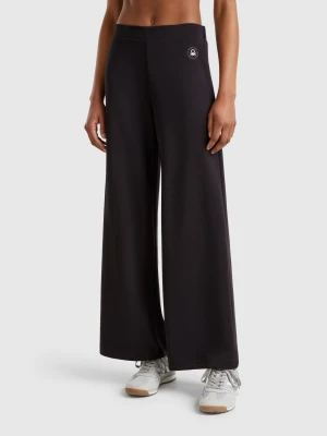 Zdjęcie produktu Benetton, Wide Trousers In Modal®, size XS, Black, Women United Colors of Benetton