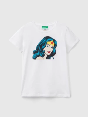 Benetton, Wonder Woman ©&™ Dc Comics T-shirt, size L, White, Kids United Colors of Benetton