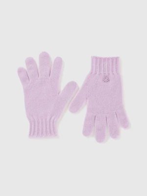 Benetton, Wool Blend Gloves, size S-L, Lilac, Kids United Colors of Benetton