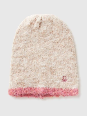 Benetton, Wool Blend Hat, Size: S-L, Creamy White, Kids United Colors of Benetton