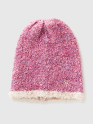 Benetton, Wool Blend Hat, Size: S-L, Pink, Kids United Colors of Benetton
