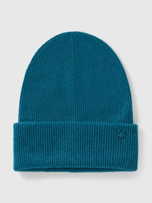 Benetton, Wool Blend Hat, Size: S-L, Teal, Kids United Colors of Benetton