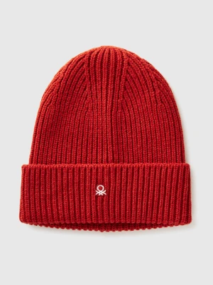 Zdjęcie produktu Benetton, Wool Blend Hat, Size: S, Red, Men United Colors of Benetton