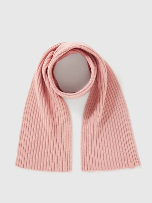 Benetton, Wool Blend Knit Scarf, Size: 104-116, Soft Pink, Kids United Colors of Benetton