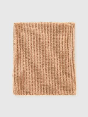 Benetton, Wool Blend Neck Warmer, size OS, Camel, Women United Colors of Benetton