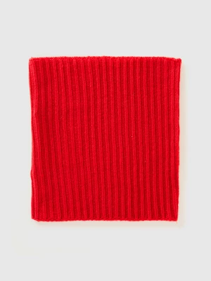 Benetton, Wool Blend Neck Warmer, size OS, Red, Women United Colors of Benetton