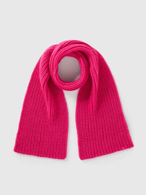 Benetton, Wool Blend Scarf, Size: 122-168, Fuchsia, Kids United Colors of Benetton