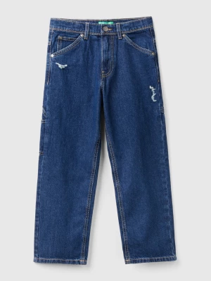 Benetton, Worker Style Jeans, size 2XL, Blue, Kids United Colors of Benetton