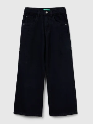 Benetton, Worker Style Trousers, Size: XL, Black, Kids United Colors of Benetton