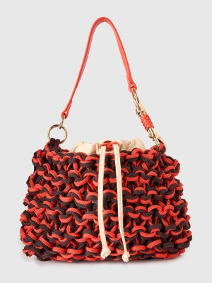 Benetton, Woven Hobo Bag, Size: OS, Dark Brown, Women United Colors of Benetton