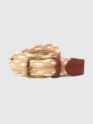 Benetton, Woven Jute Belt, Beige, Men United Colors of Benetton