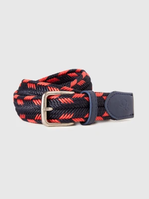 Benetton, Woven Jute Belt, Blue, Men United Colors of Benetton