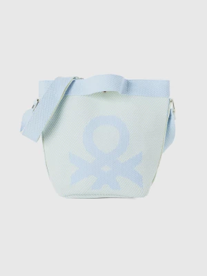 Benetton, Yellow And Blue Bucket Bag, size OS, Light Blue, Women United Colors of Benetton