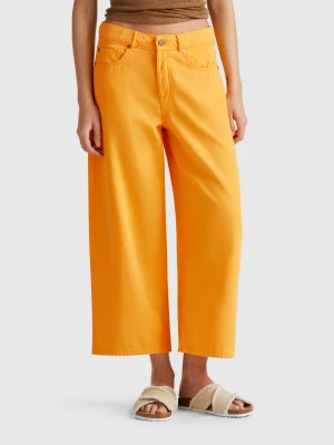 Benetton, Yellow Five Pocket Pants, size , Yellow, Women United Colors of Benetton