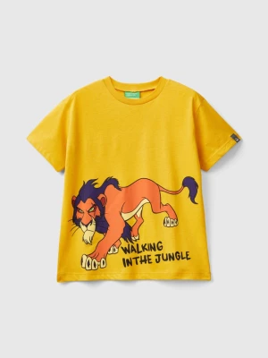 Benetton, Yellow Ochre ©disney The Lion King T-shirt, size L, Mustard, Kids United Colors of Benetton