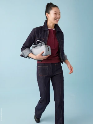 Benetton, Zip-up Denim Jacket, Size: XXS, Dark Blue, Women United Colors of Benetton