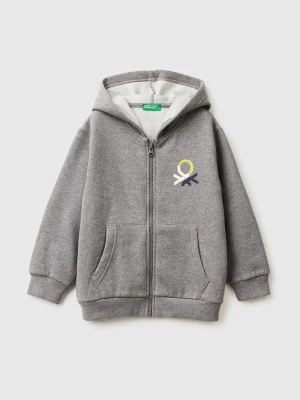 Benetton, Zip-up Hoodie, Size: 116, Dark Gray, Kids United Colors of Benetton