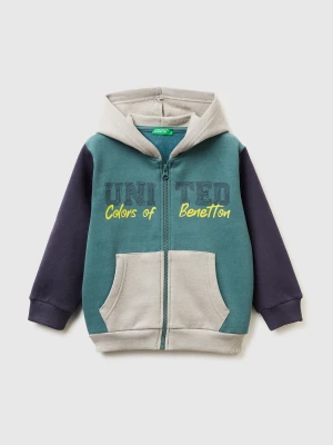 Benetton, Zip-up Hoodie, Size: 116, Turquoise, Kids United Colors of Benetton