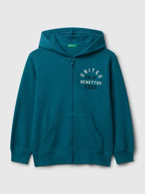 Benetton, Zip-up Hoodie, Size: 3XL, Teal, Kids United Colors of Benetton