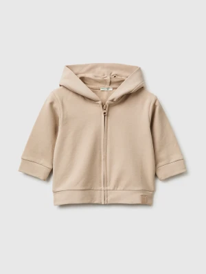 Benetton, Zip-up Hoodie, Size: 82, Beige, Kids United Colors of Benetton
