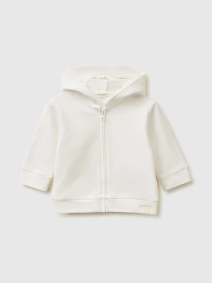 Benetton, Zip-up Hoodie, Size: 82, Creamy White, Kids United Colors of Benetton
