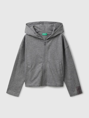 Benetton, Zip-up Hoodie, Size: XL, Dark Gray, Kids United Colors of Benetton