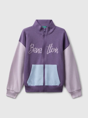 Benetton, Zip-up Sweatshirt With Print, Size: XL, Kids United Colors of Benetton