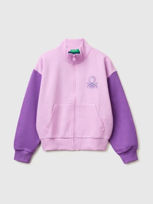 Benetton, Zip-up Sweatshirt With Print, Size: XL, Multi-color, Kids United Colors of Benetton