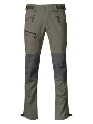 Bergans Hybrydowe spodnie trekkingowe "Fjorda" w kolorze oliwkowo-szarym rozmiar: L