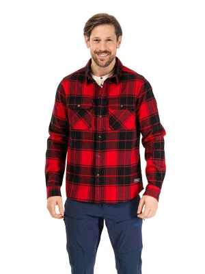 Bergans Koszula flanelowa "Nordmarka" - Relaxed fit - w kolorze czerwono-czarnym rozmiar: L