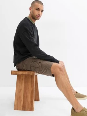 Bermudy bojówki z czystej bawełny, relaxed fit bonprix