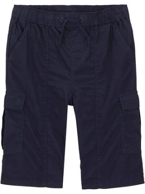 Bermudy bojówki z gumką w talii, z czystej bawełny, regular fit bonprix