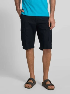 Bermudy cargo o kroju relaxed fit z mieszanki bawełny i elastanu s.Oliver BLACK LABEL