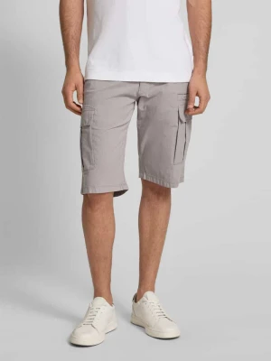 Bermudy cargo o kroju relaxed fit z mieszanki bawełny i elastanu s.Oliver BLACK LABEL