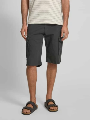 Bermudy cargo o kroju relaxed fit z mieszanki bawełny i elastanu s.Oliver BLACK LABEL