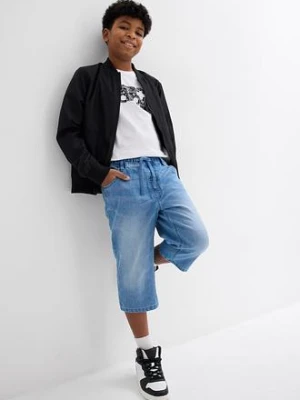 Bermudy chłopięce z gumką w talii Slim Fit bonprix