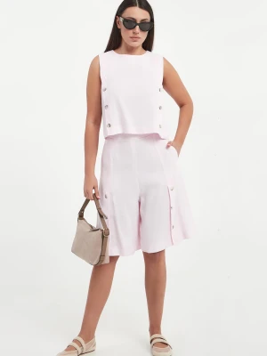Bermudy damskie lniane Acaici MARELLA MONOCHROME