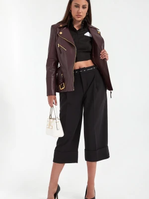 Bermudy damskie z krepy ELISABETTA FRANCHI