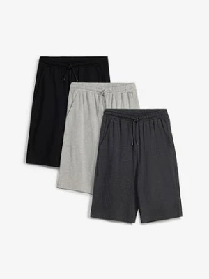 Bermudy dresowe z bawełną organiczną (3 szt.) bonprix