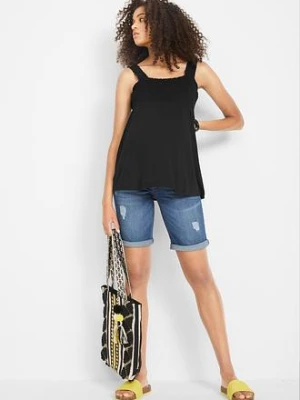 Bermudy dżinsowe ciążowe, Regular Fit bonprix