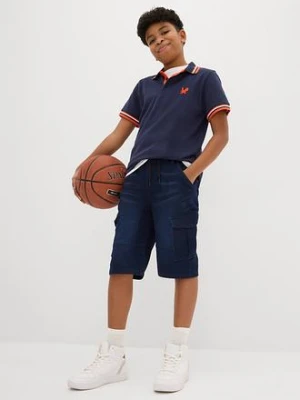 Bermudy dżinsowe dresowe, Regular Fit bonprix