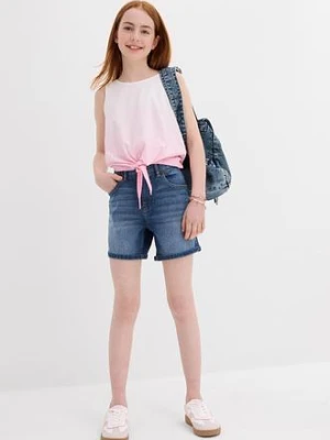 Bermudy dżinsowe mid waist bonprix