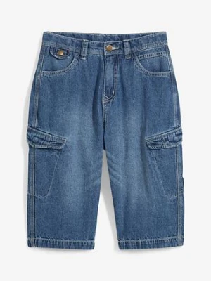 Bermudy dżinsowe z czystej bawełny, Loose Fit bonprix