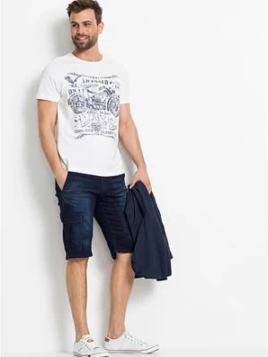 Bermudy dżinsowe ze stretchem, regular fit bonprix