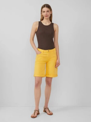 Bermudy jeansowe Karolin / Straight Fit / Mid Rise / Straight Leg s.Oliver żółty
