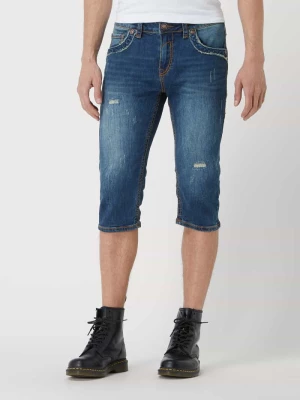 Bermudy jeansowe z dodatkiem streczu model ‘Boris’ Blue Monkey