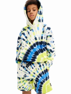 Bermudy joggery z nadrukiem tie-dye Desigual